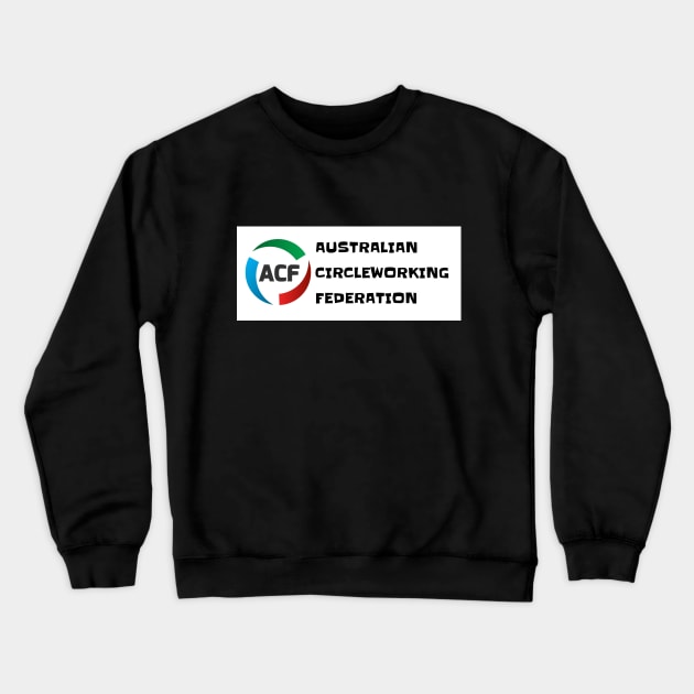 Australian Circleworking Federation Crewneck Sweatshirt by Quirky Design Collective